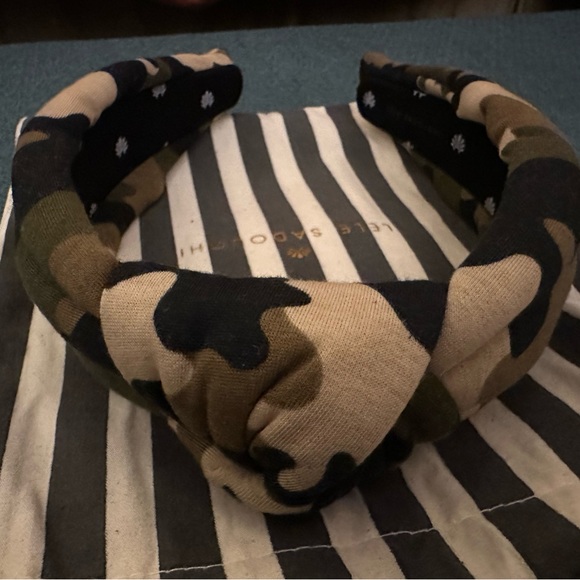 Lele Sadoughi Camo Jersey headband - Picture 4 of 4